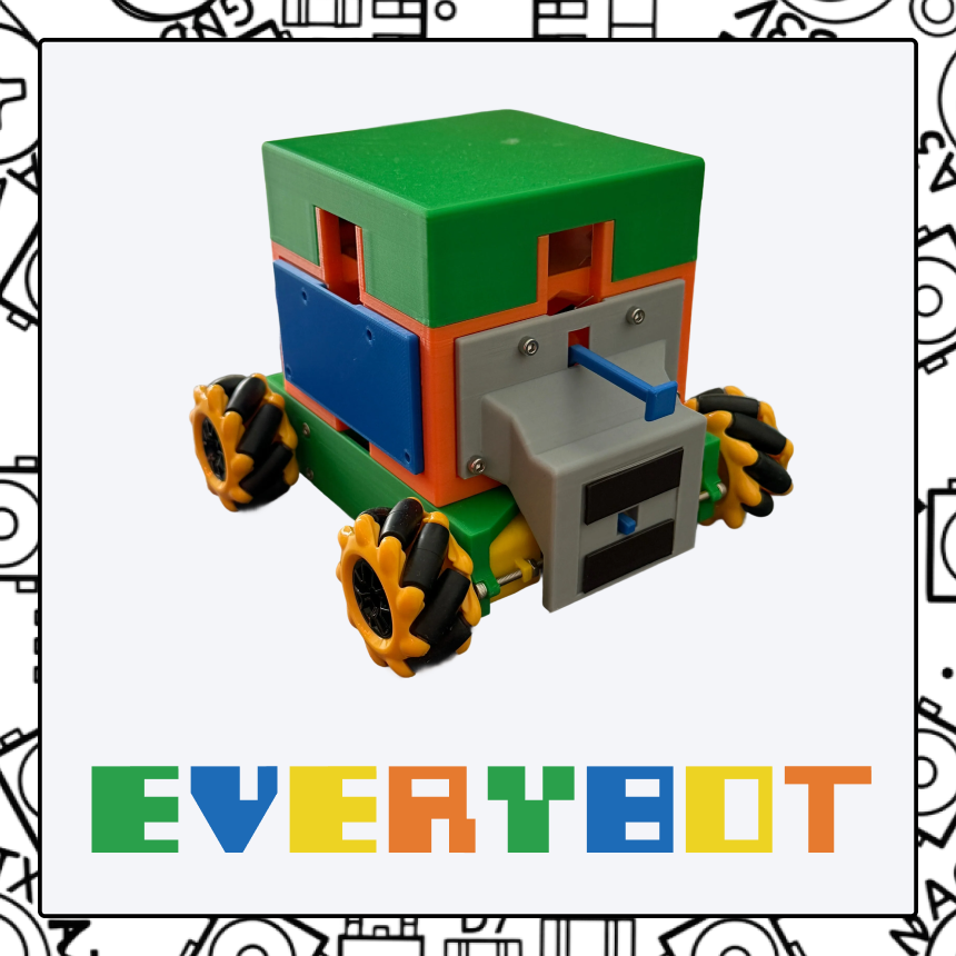 Image for EveryBot. Shows image of robot, and text: EveryBot.