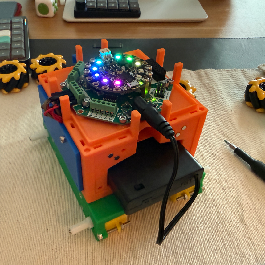 Testing EveryBot version 3 electronics.
