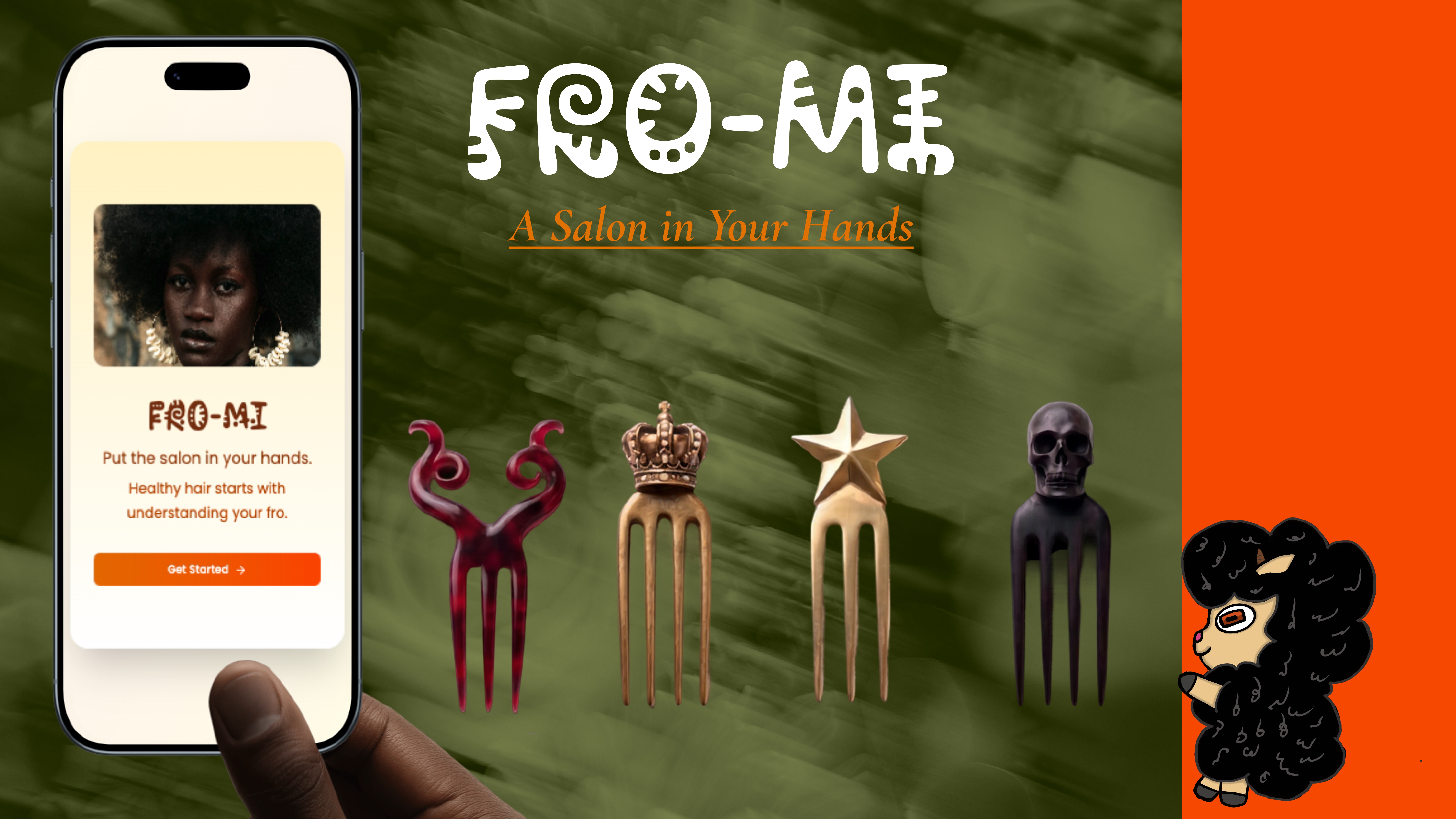 This Hero image and thumbnail show the physical products, the apps opening page, and the apps AI avatar.