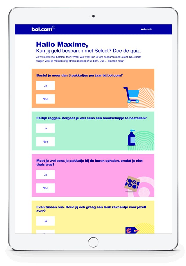 voorbeeld bol.com acquisitie