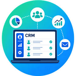 LinkedIn content marketing service benefits icon