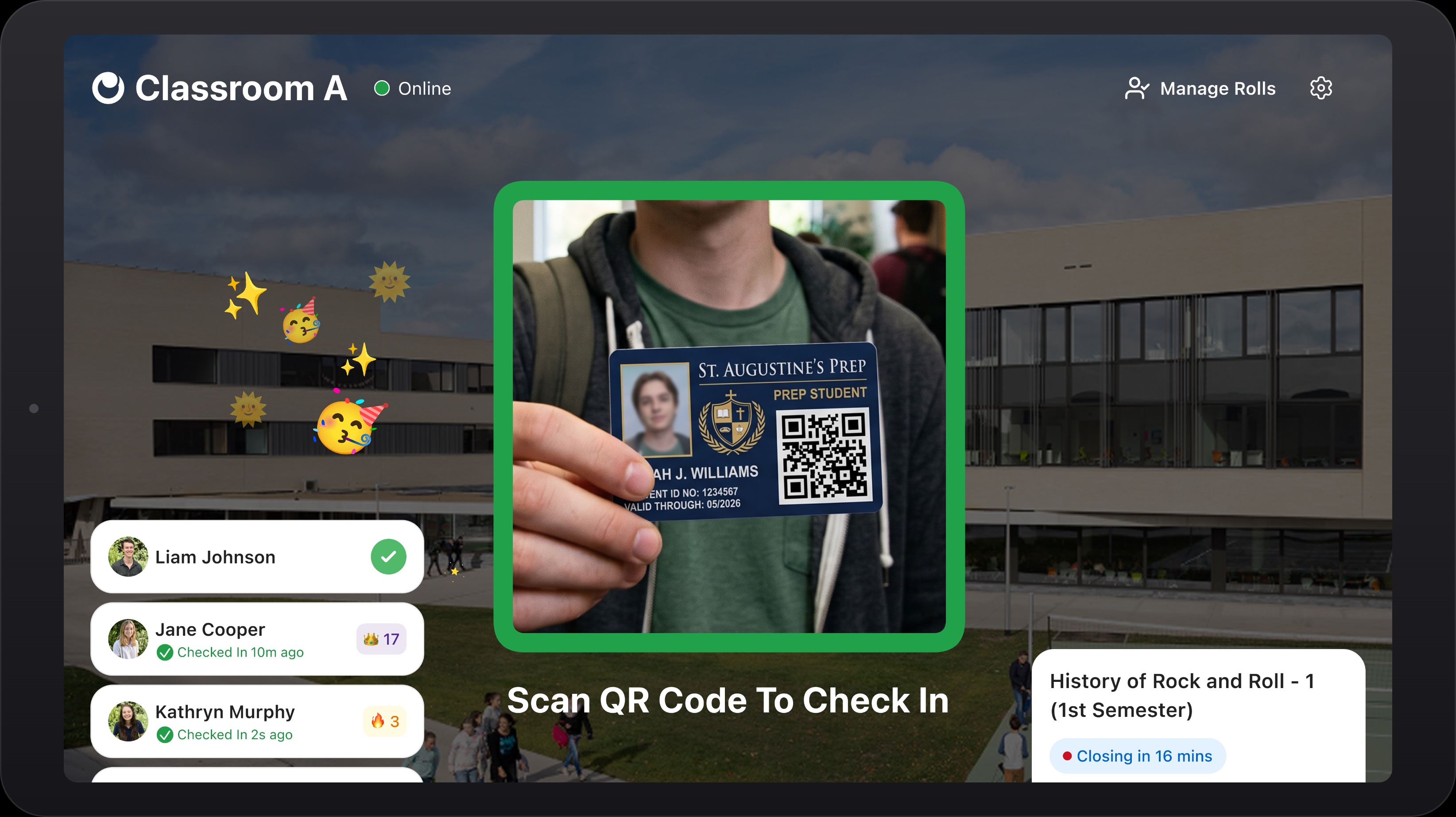 Orah attendance dashboard