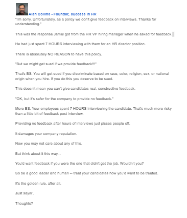hiring experiences
