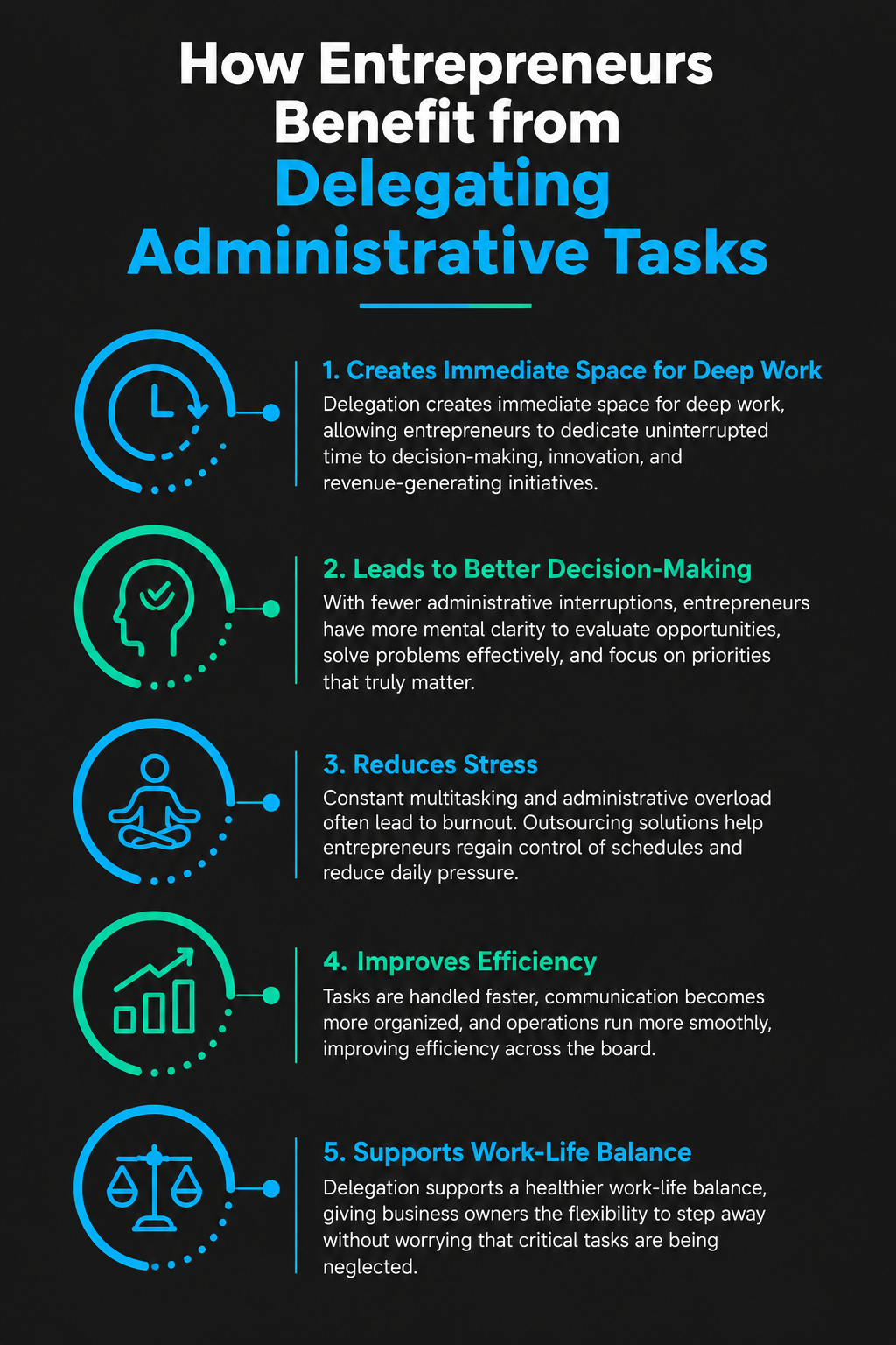 How Entrepreneurs Benefit from Delegating Administrative Tasks