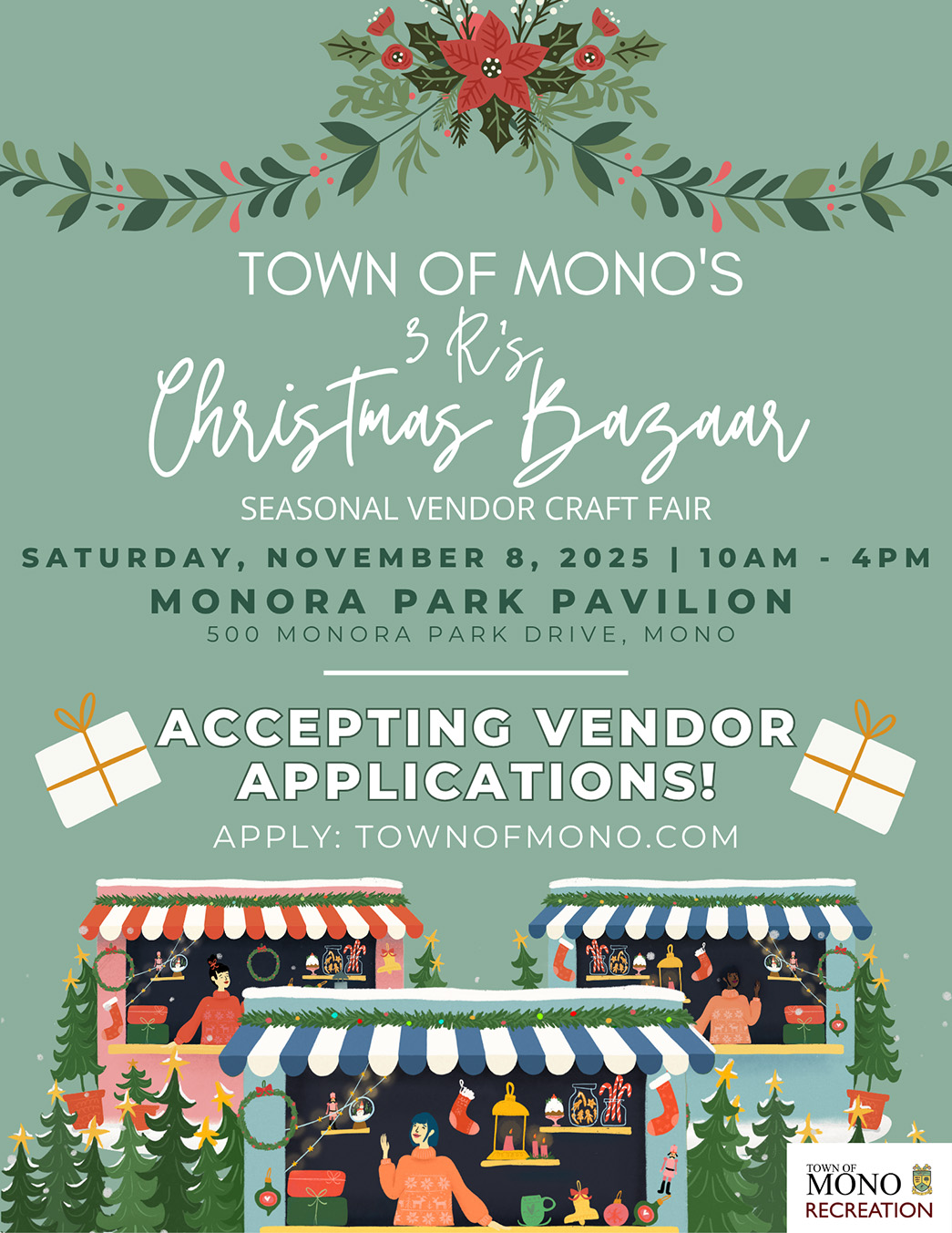 3R's Christmas Bazaar Poster
