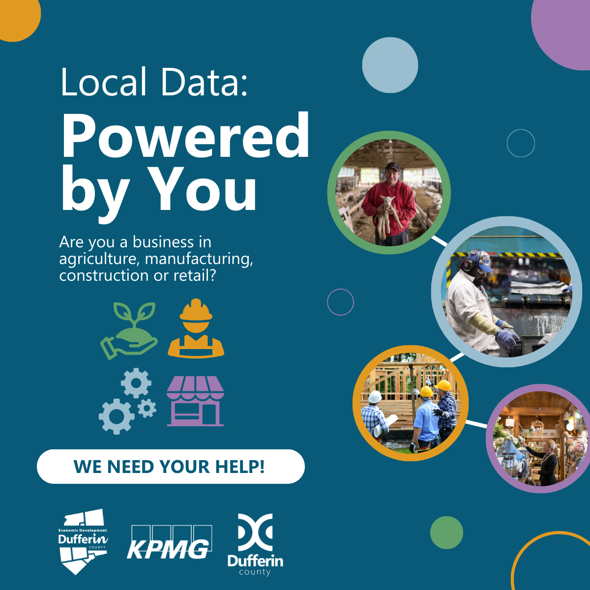 Dufferin County's Local Data: Powered by You promotional graphic