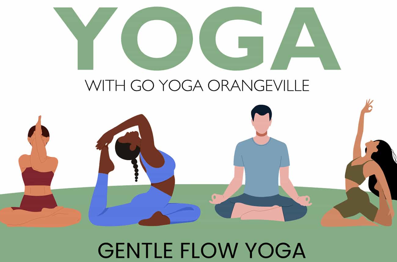 Yoga with Go Orangeville Gentle Flow Yoga Promotional Graphic