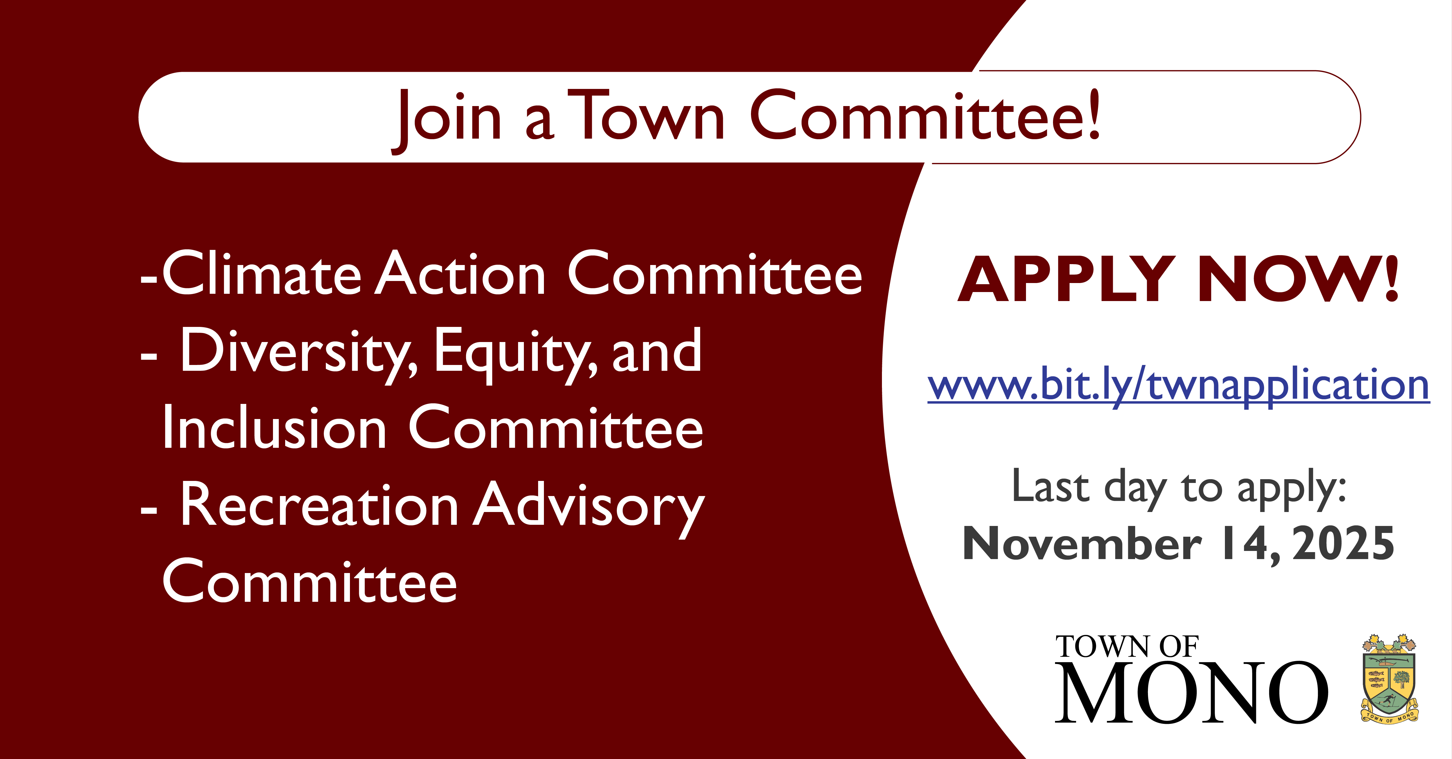 Join a Town Committee Promotional Graphic