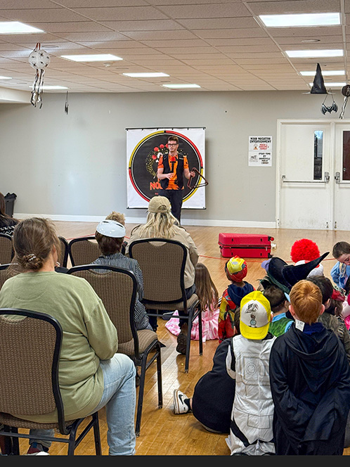 Magician performing a trick