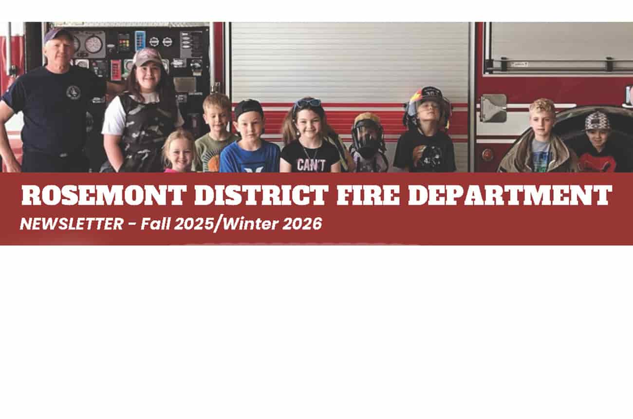 Rosemont District Fire Department — Fall 2025/Winter 2026 Newsletter Hero Image