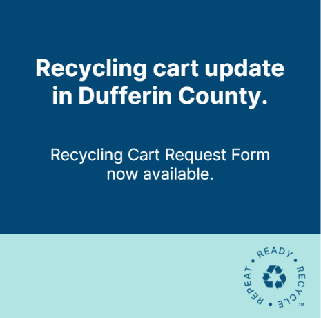Recycling cart update promotional graphic