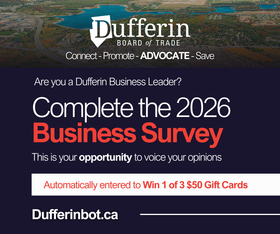 Dufferin Board of Trade 2026 Business Survey Promotional Graphic