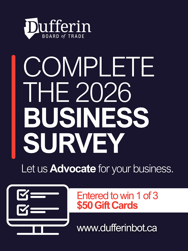 Dufferin Board of Trade 2026 Business Survey Promotional Graphic