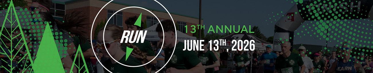 13th Annual Compass Run for Food on June 13, 2026 promotional graphic