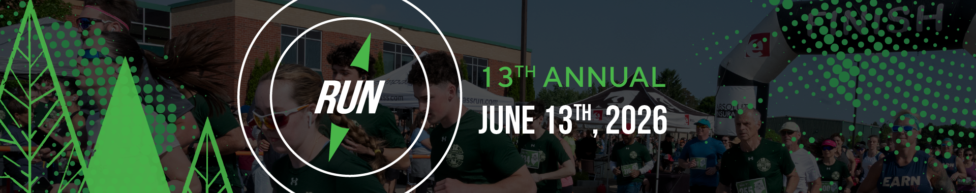 13th Annual Compass Run for Food on June 13, 2026 promotional graphic