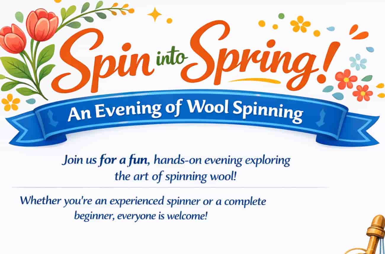 Spin into Spring Promotional Graphic