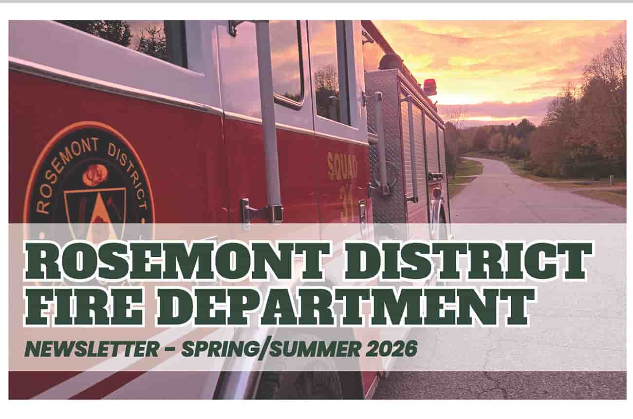 Rosemont District Fire Department 2026 Spring/Summer title graphic