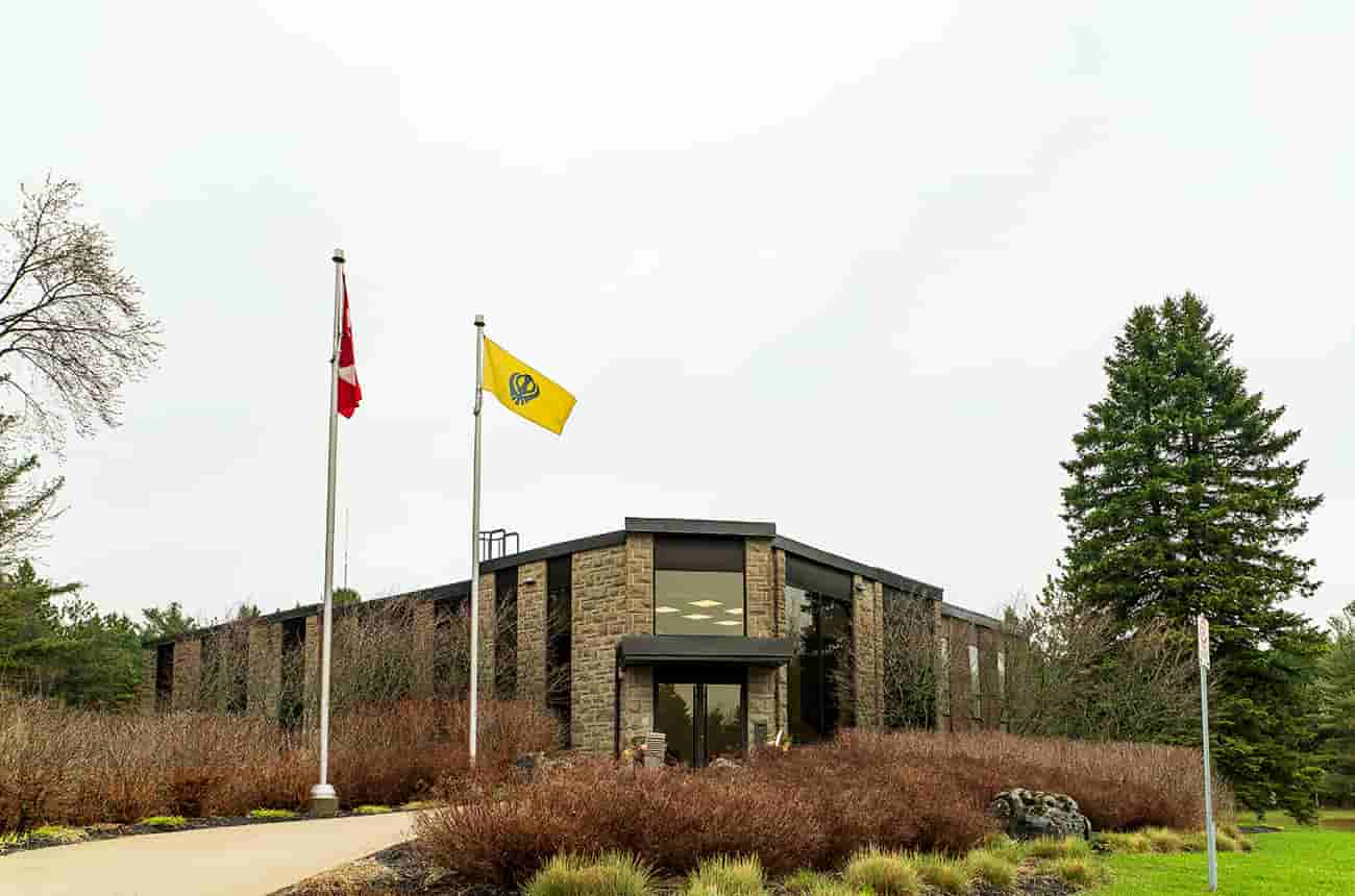 Mono Town Hall following the flag raising to commemorate Sikh Heritage Month