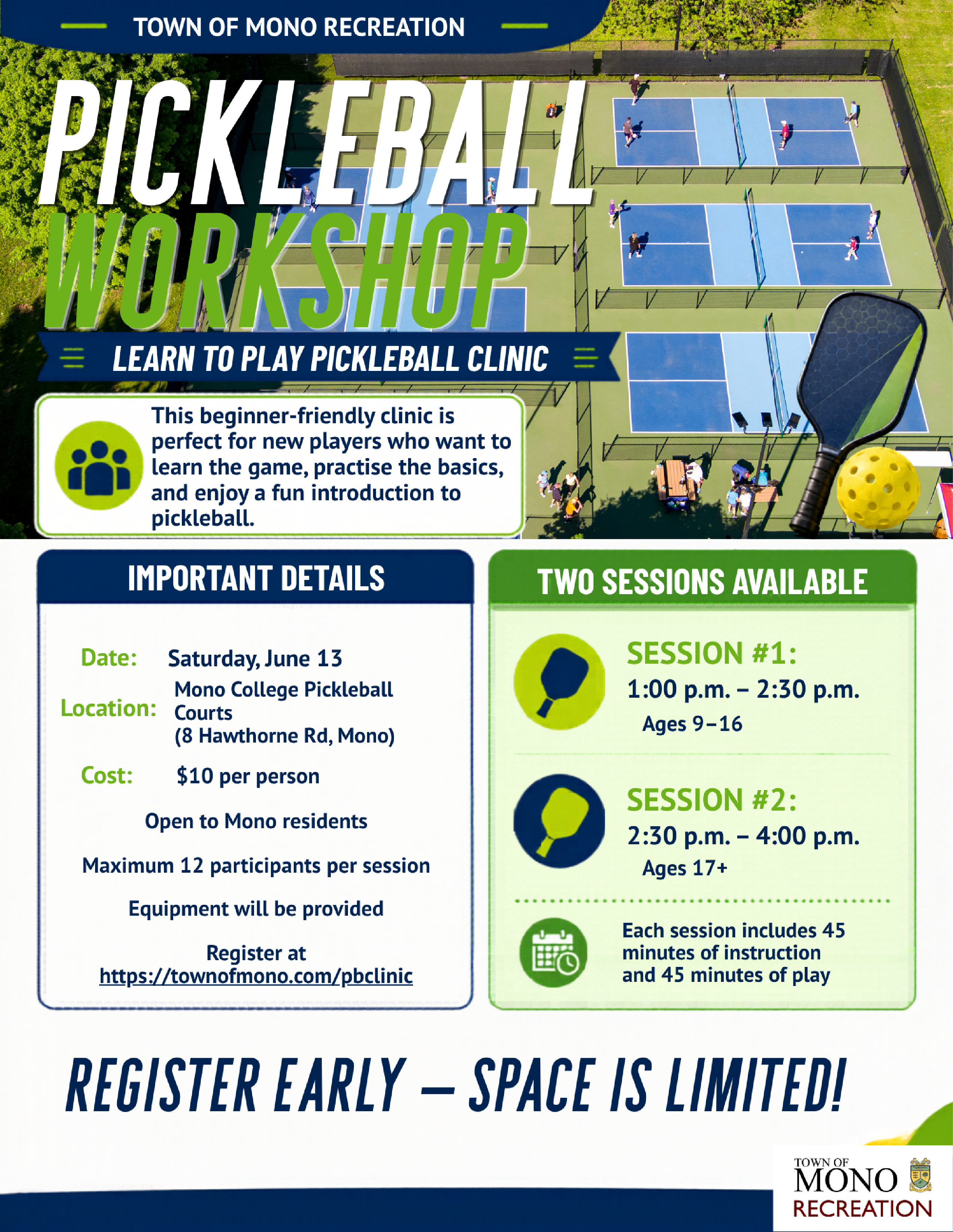 Two pickleball paddles on a court laying on a net with 4 pickleballs spread out between them