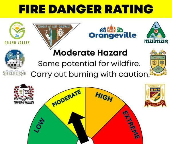 Burn ban lifted moderate danger rating