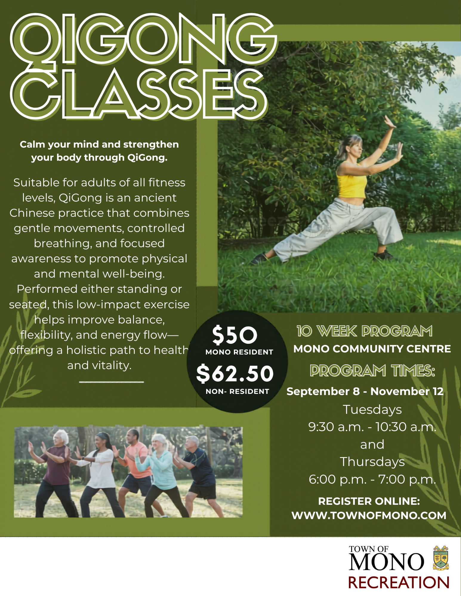 Qigong Promotional Poster for September 8 to November 12, 2026