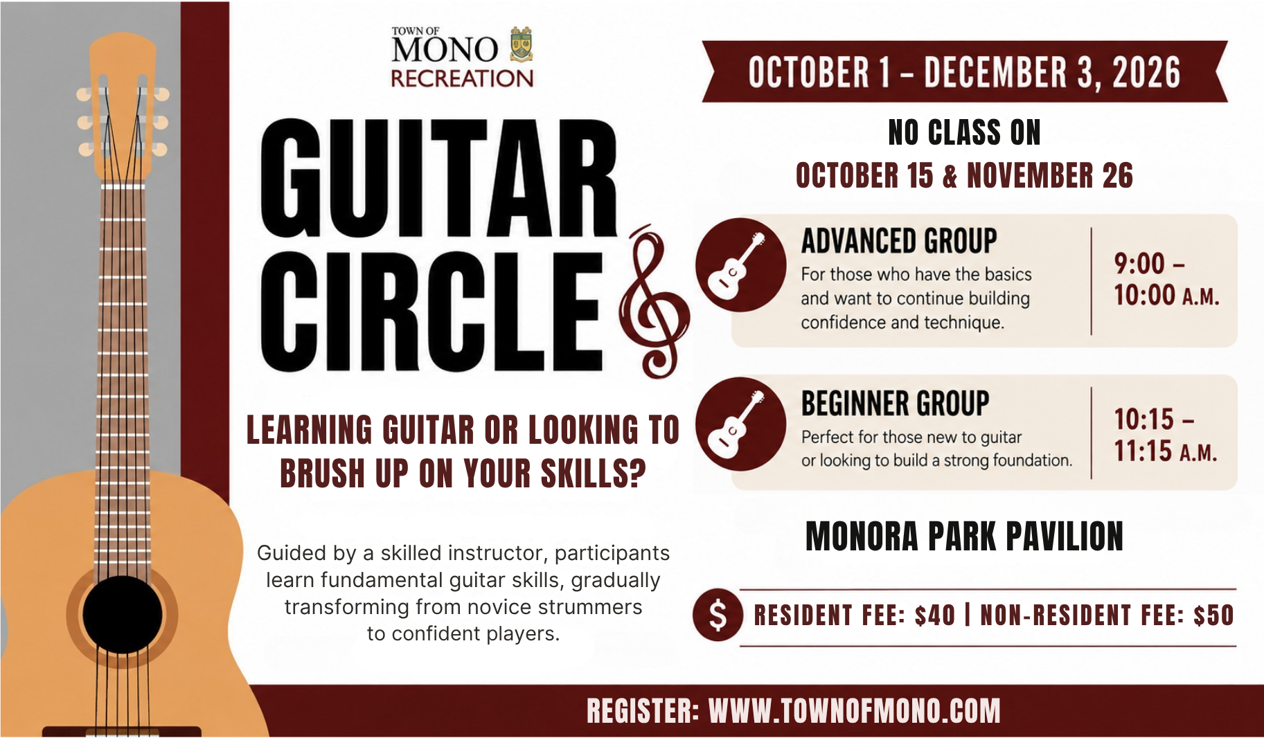 Guitar Circle Promotional Graphic