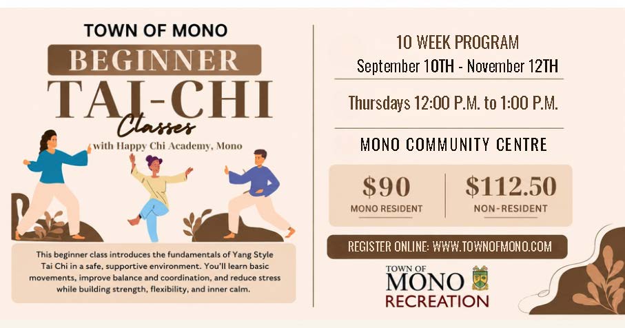 Beginner Tai Chi Classes promotional graphic