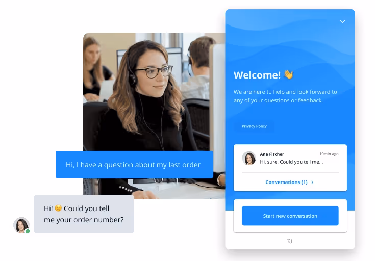 Userlike example chat
