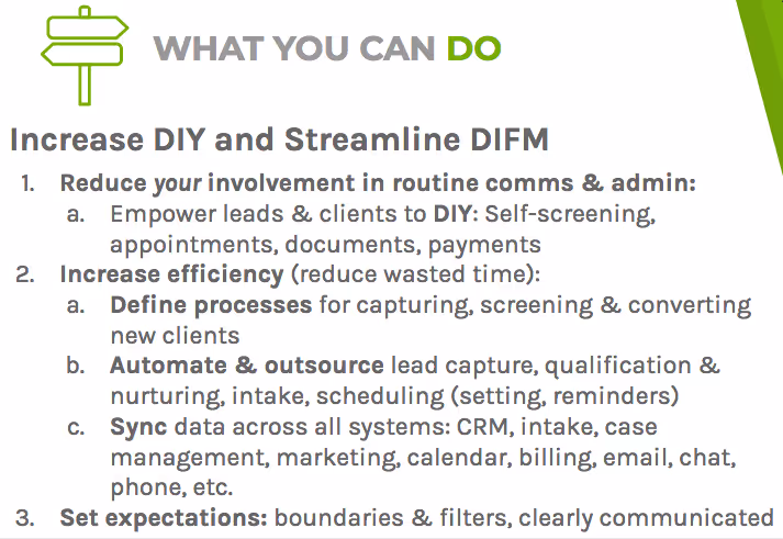 Increasing DIY and streamlining DIFM can reduce your involvement, boost efficiency, and set expectations