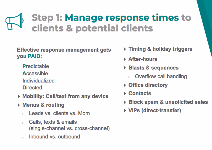 Manage response times