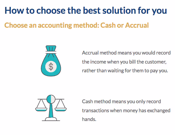 Cash or accrual accounting method
