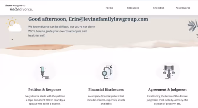 HelloDivorce's California Divorce Navigator