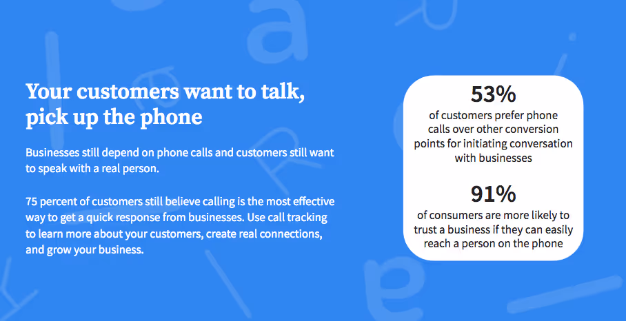 Customers want to talk, but you have to pick up the phone