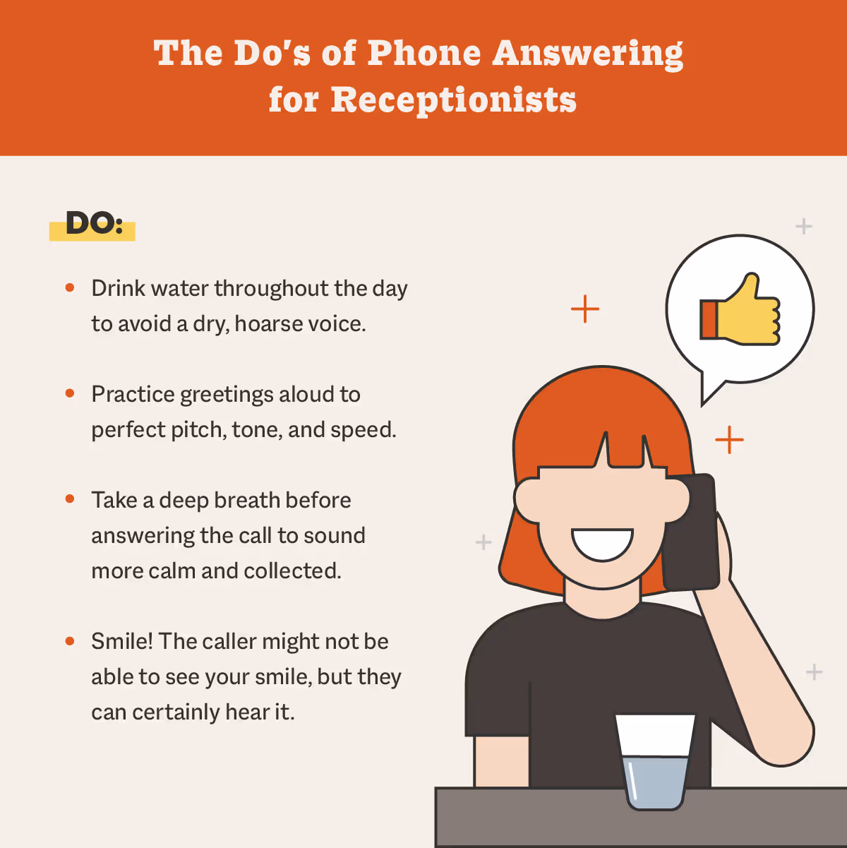 the dos of phone answering for receptionists on calls