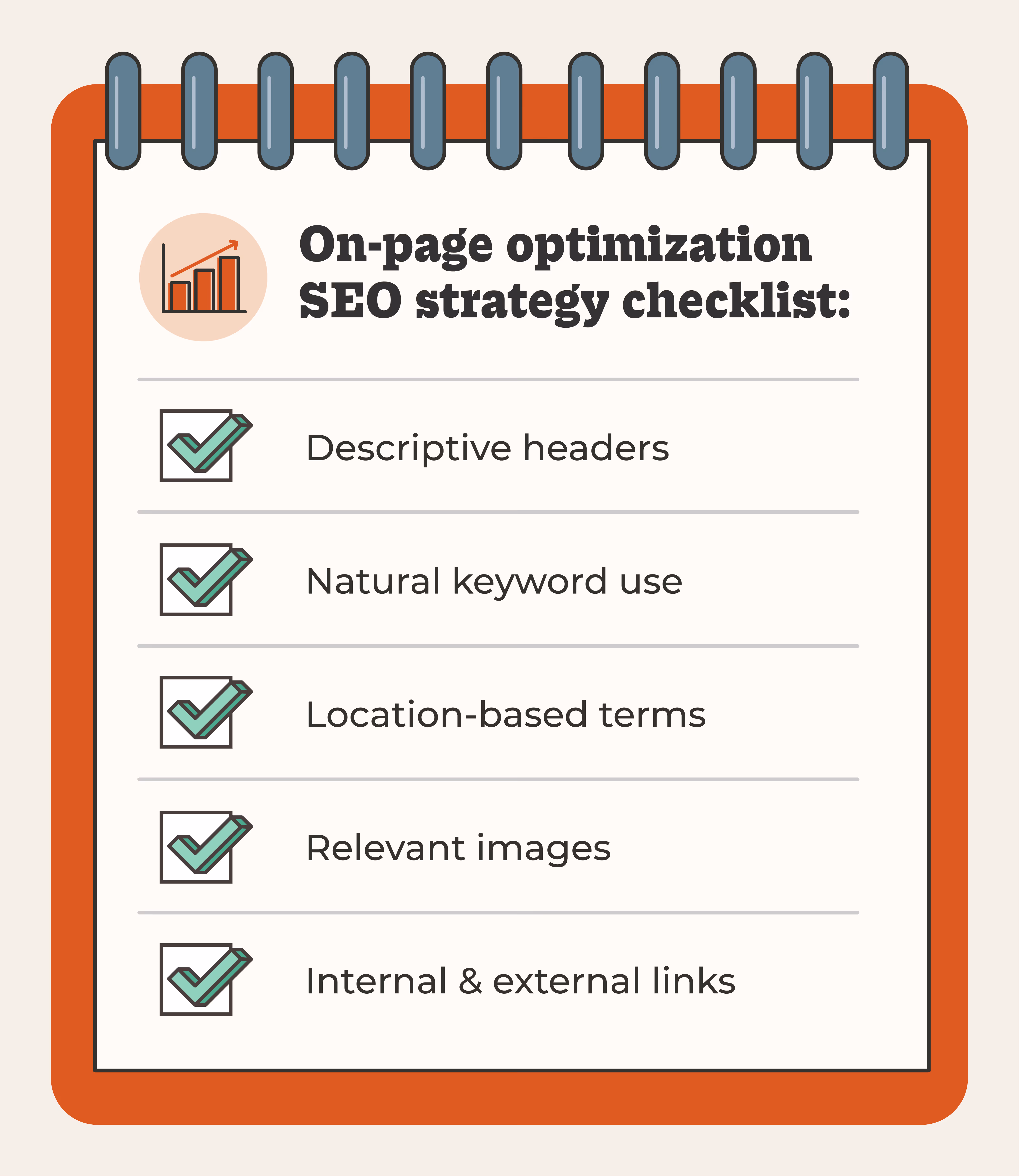 On-page optimization SEO strategy checklist