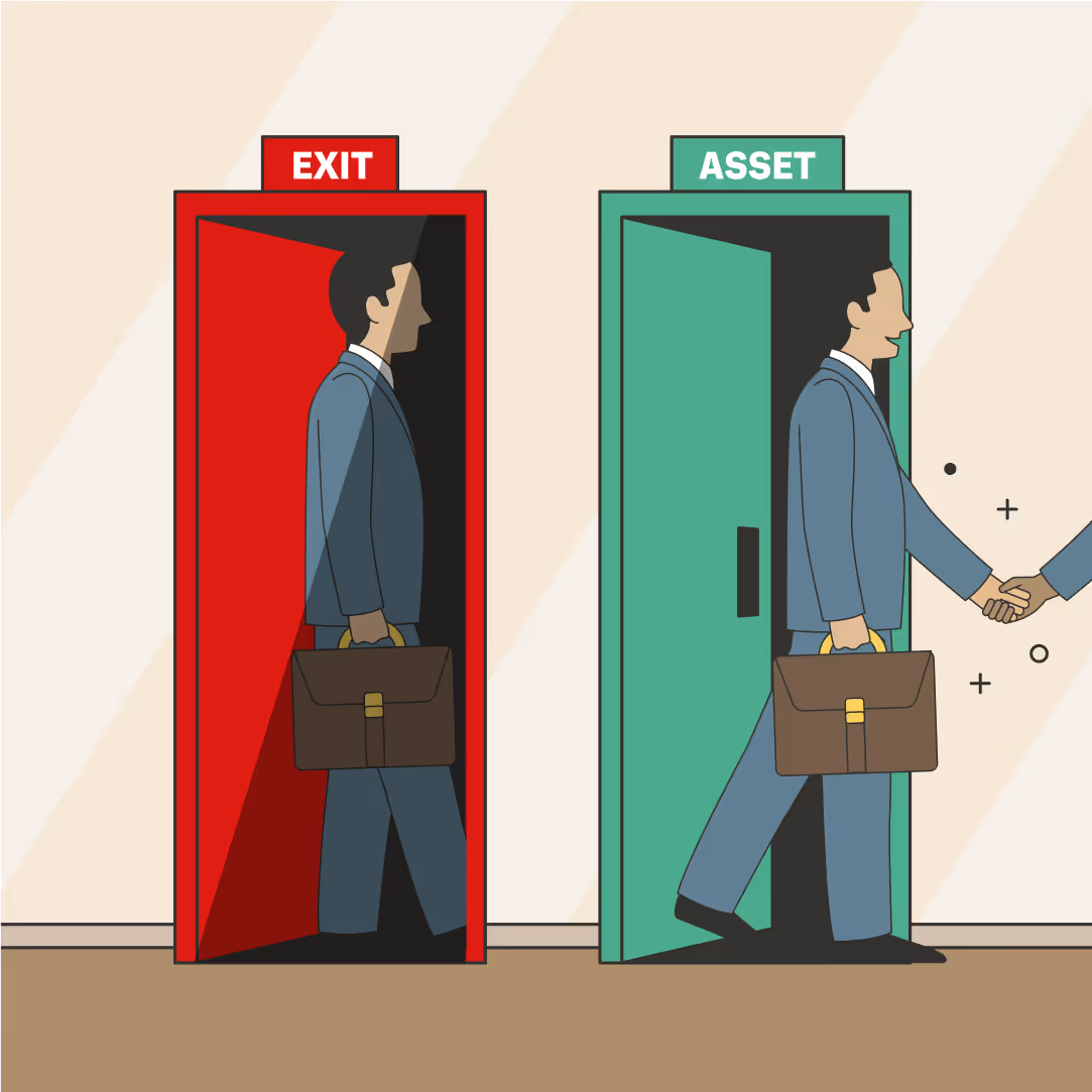 Turn exits into assets