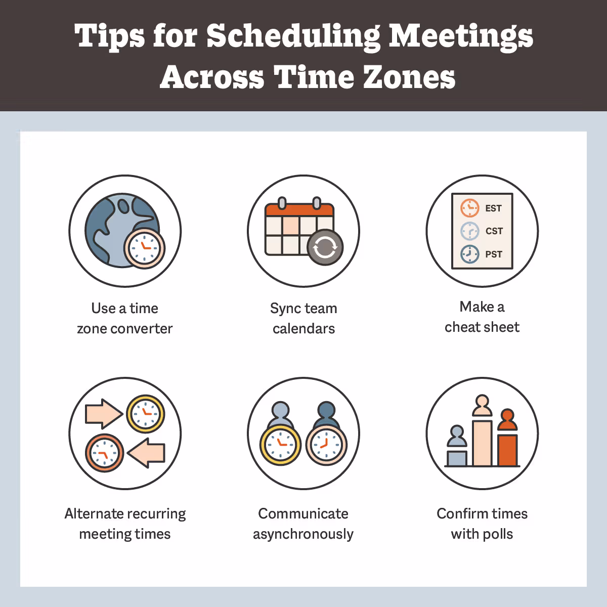 tips for scheduling meetings across time zones