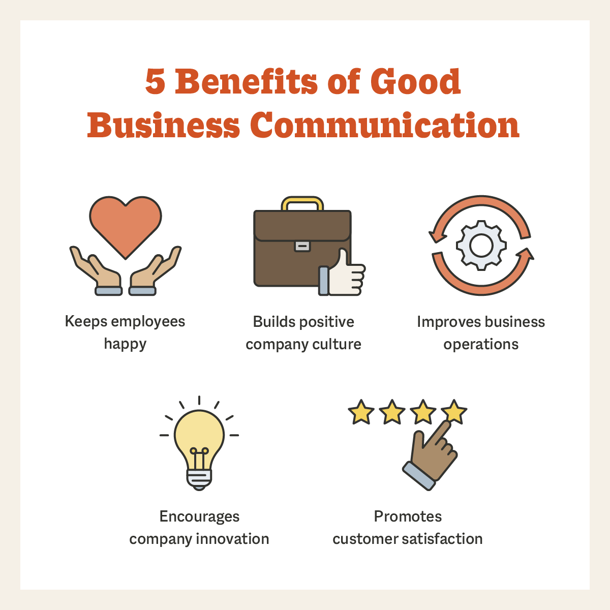 5 benefits of good business communication