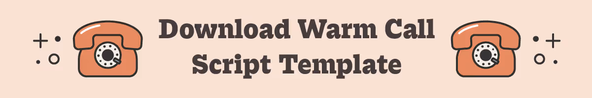 download warm call script template