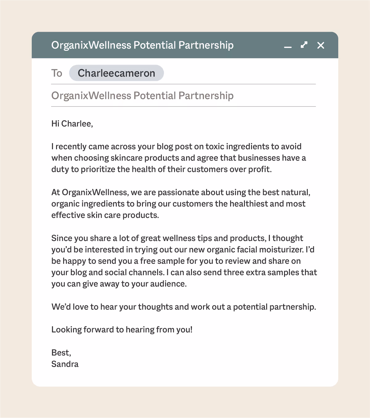 Outreach Marketing Pitch Example