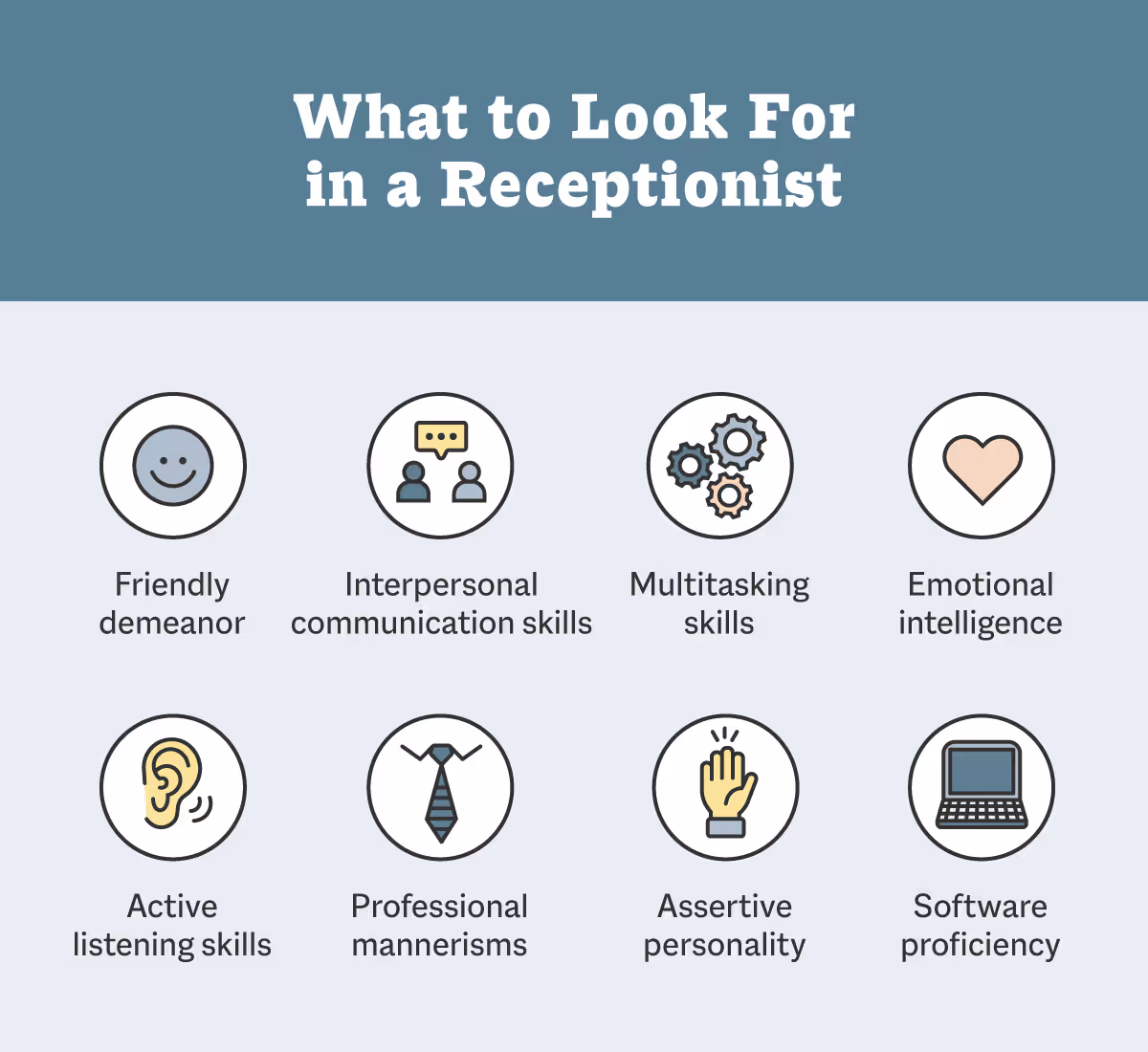 what to look for in a receptionist