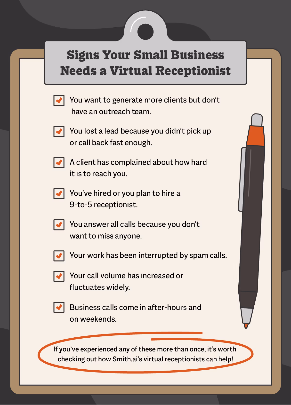 signs your small business needs a virtual receptionsit