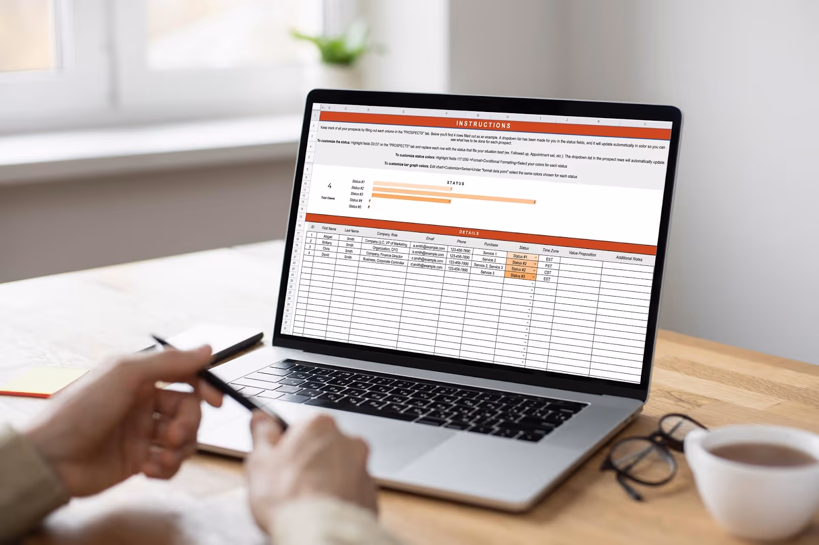 prospect tracking template download