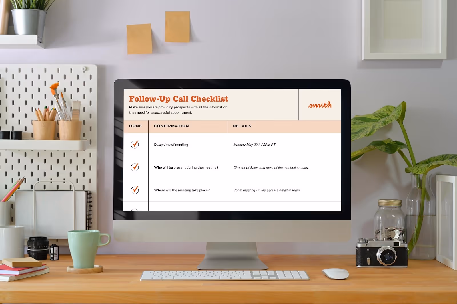 appointment setting - follow-up call checklist