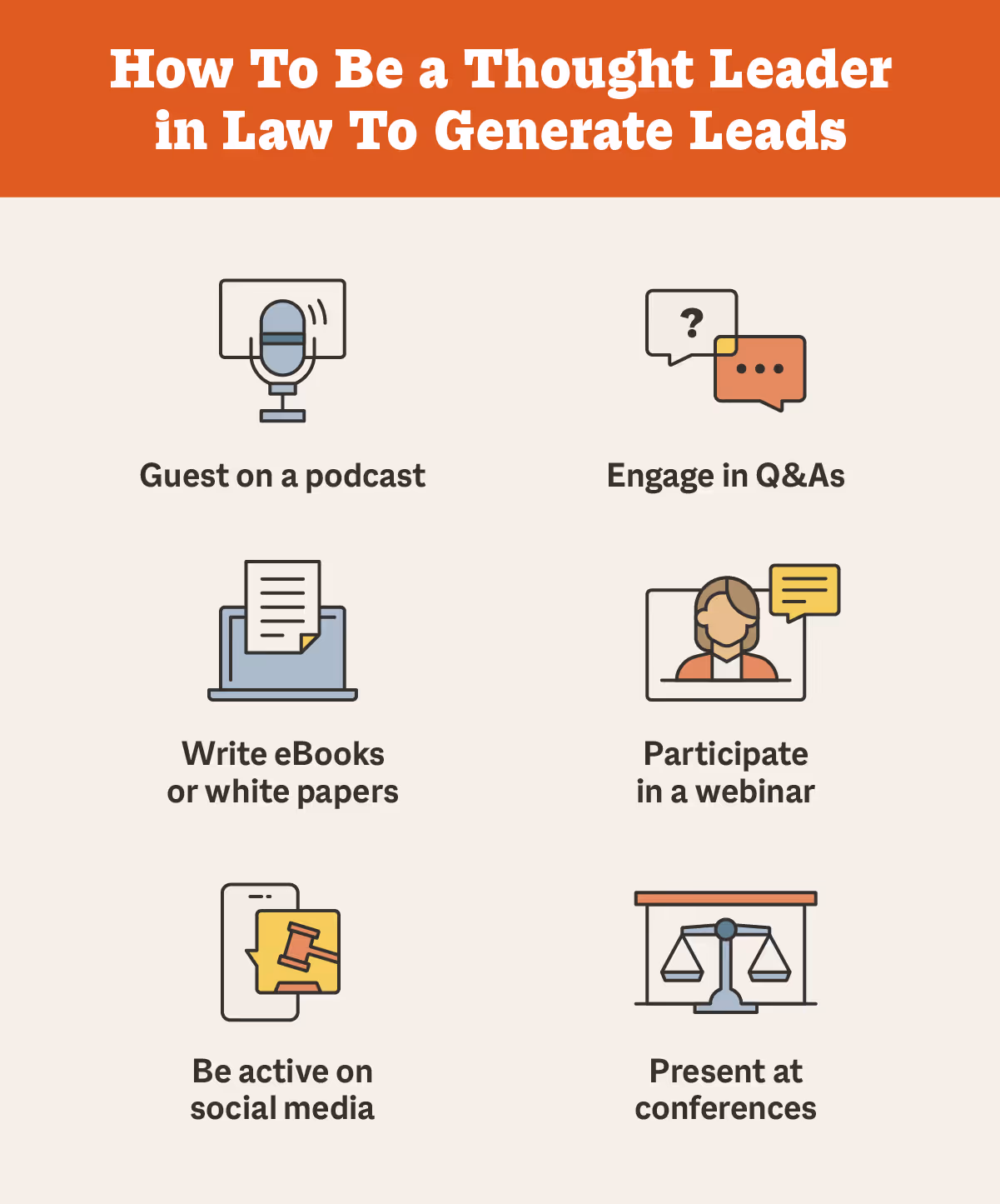 How To Be a Thought Leader in Law To Generate Leads