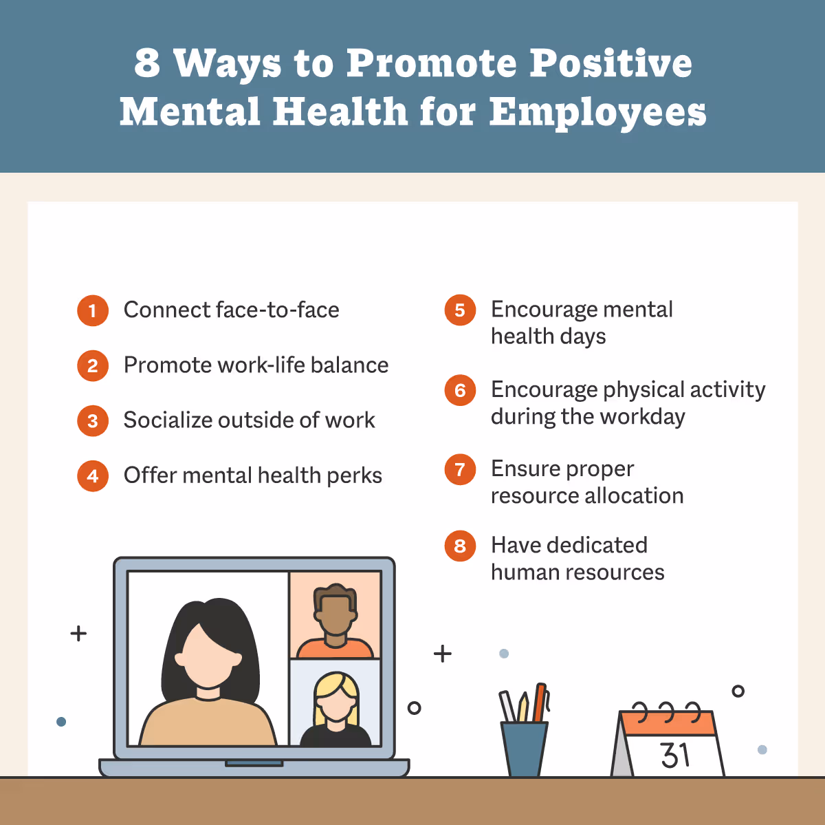 8 ways to promote positive mental health for employees