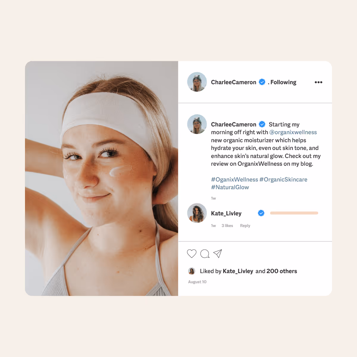 outreach marketing social media example