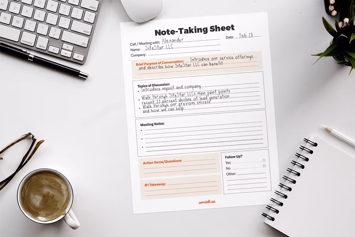 phone call note-taking sheet downloadable template