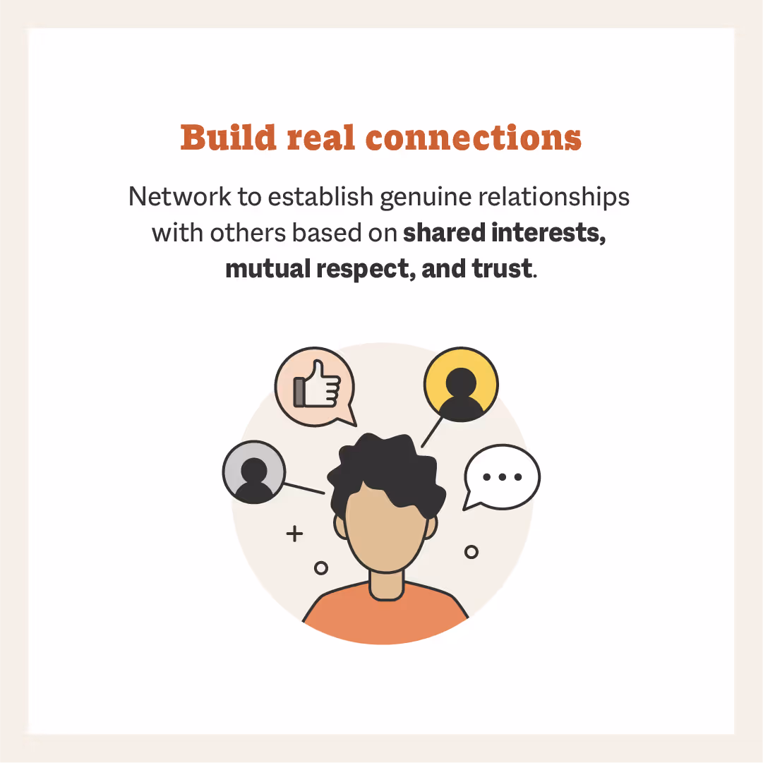 build real connections when networking for business