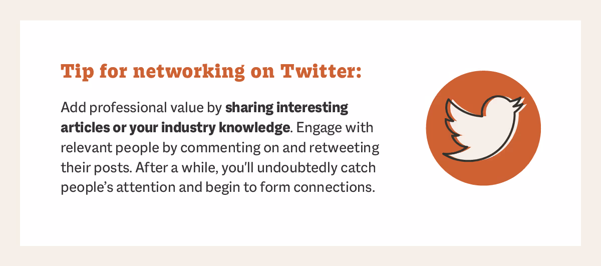 tip for networking on twitter